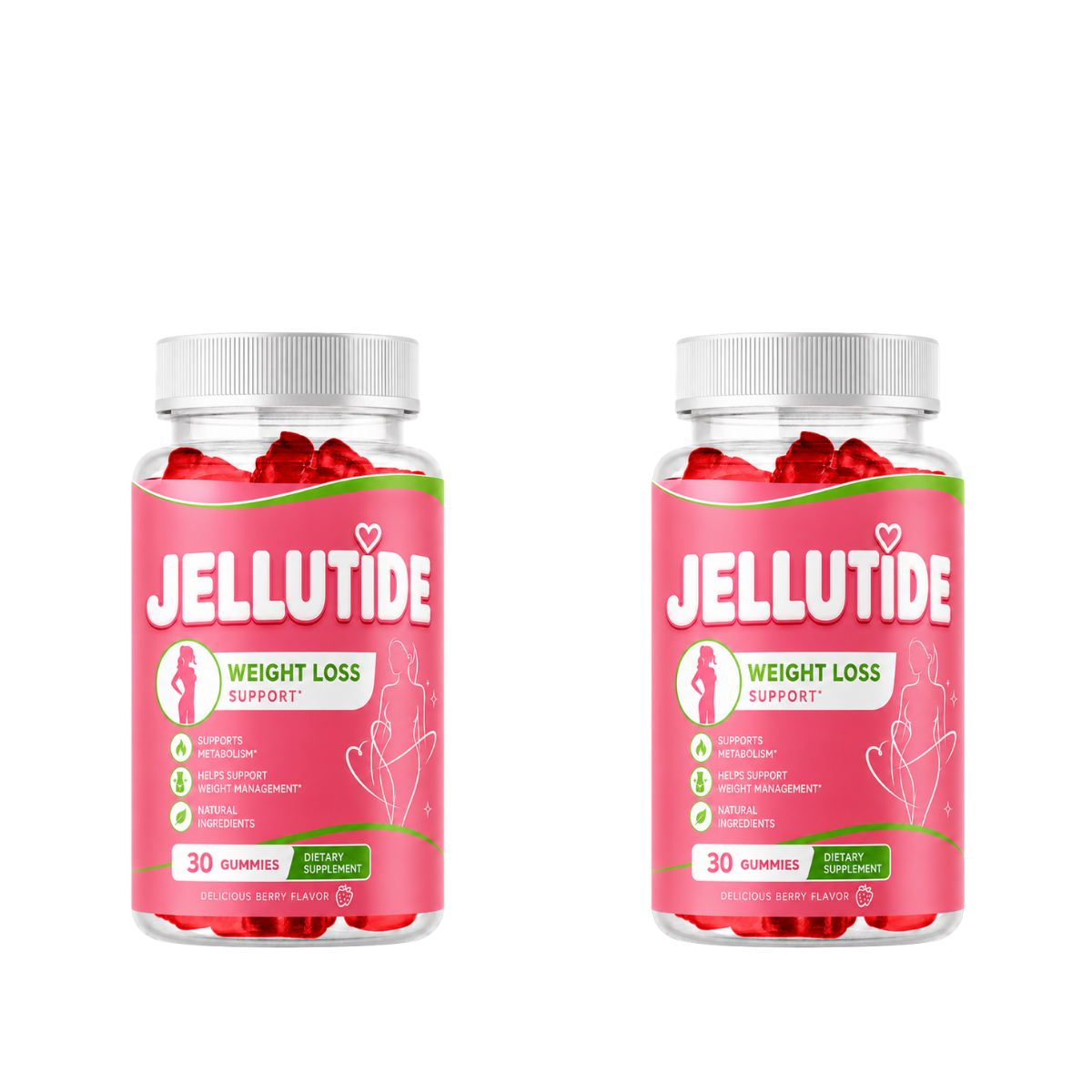 2 bottles of Jellutide gummies
